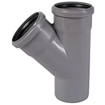 T-stuk 75mm 45° mof/mof/spie Fix